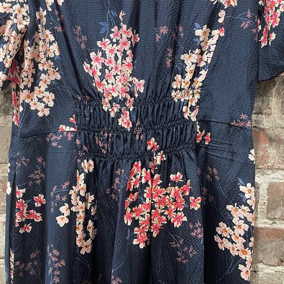 Rebecca Taylor Silk Cherry Blossom Phlox Dress Size 10 - Picture 7 of 10